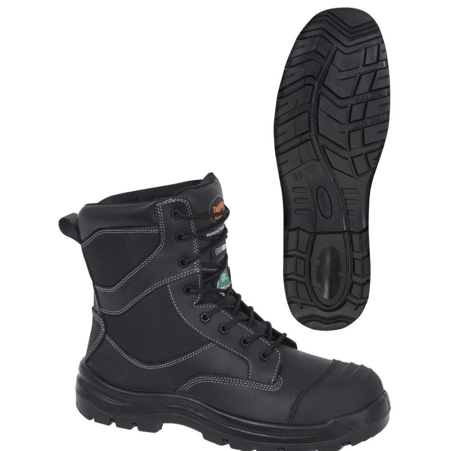 * Pioneer Men'S Safety Work Boots Khyber 8 Csa Leather Deluxe Metal-Free Waterproof Sizes 7-14