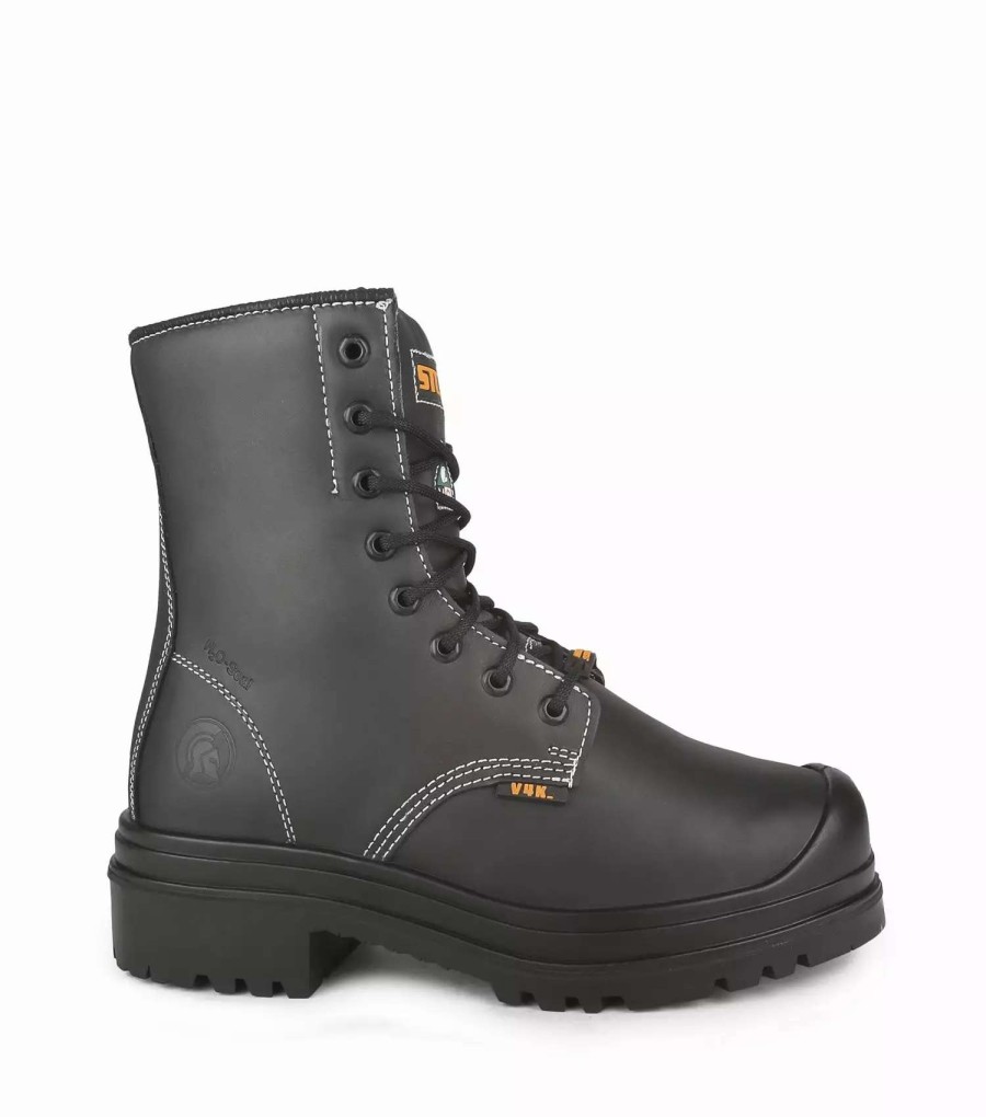 * Stc Men'S Safety Work Boots Metpro 8 Leather Internal Metguard With Vibram Tc4+ Sole Black | Sizes 4-14