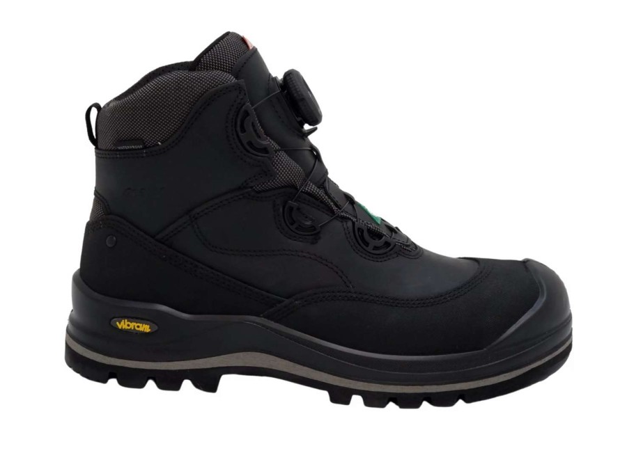 * Grisport Men'S Safety Work Boots Boa Wolf 6 Waterproof With Vibram Sole And Perforated Composite Toe Cap Sizes 7-14