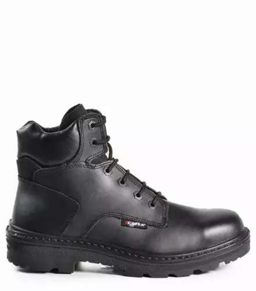 * Cofra Men'S Safety Work Boots Leader 6 Leather Water Repellent With Steel Toe Black | Sizes 6 13