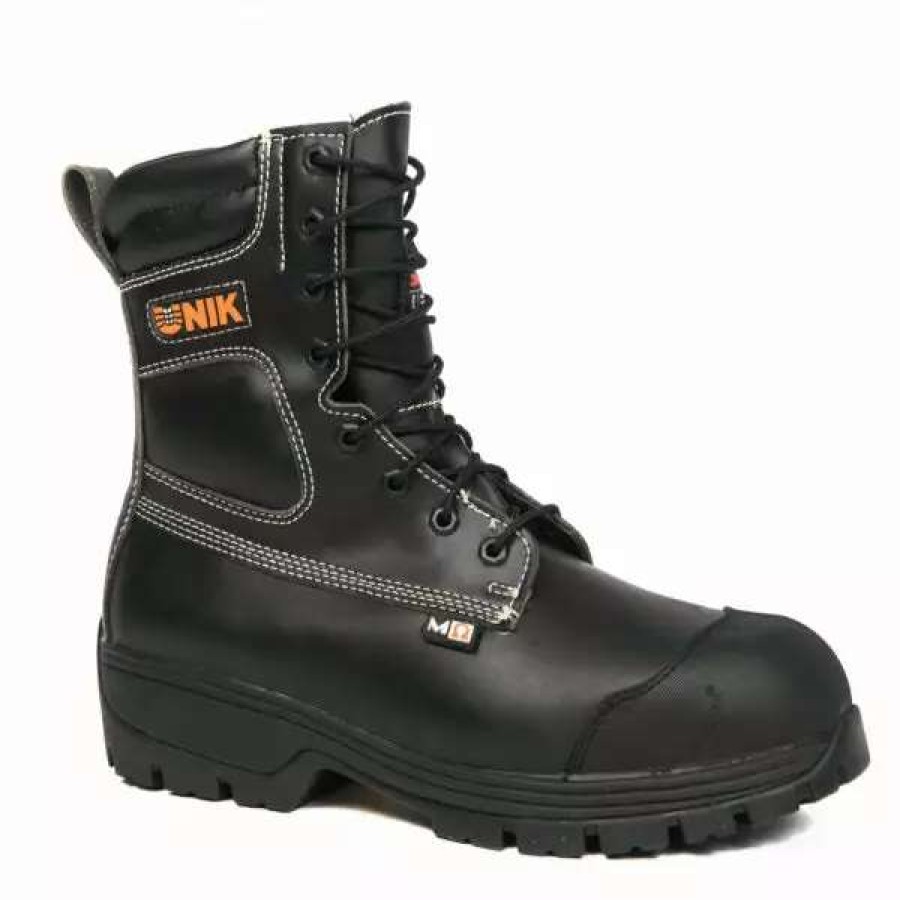 * Unik Men'S Safety Work Boots Terminator 8 Tecno Fiber Chemical Resistant Waterproof With Internal Flexible Metguard | Sizes 4-14