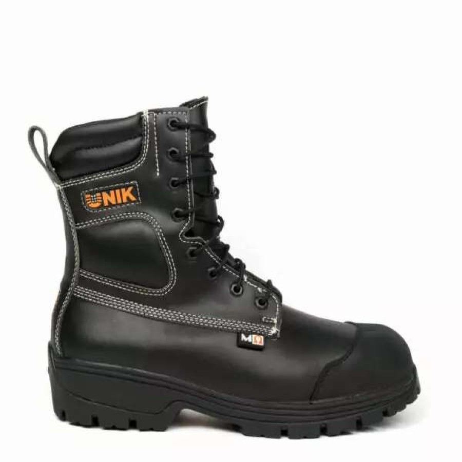 * Unik Men'S Safety Work Boots Terminator 8 Tecno Fiber Chemical Resistant Waterproof With Internal Flexible Metguard | Sizes 4-14