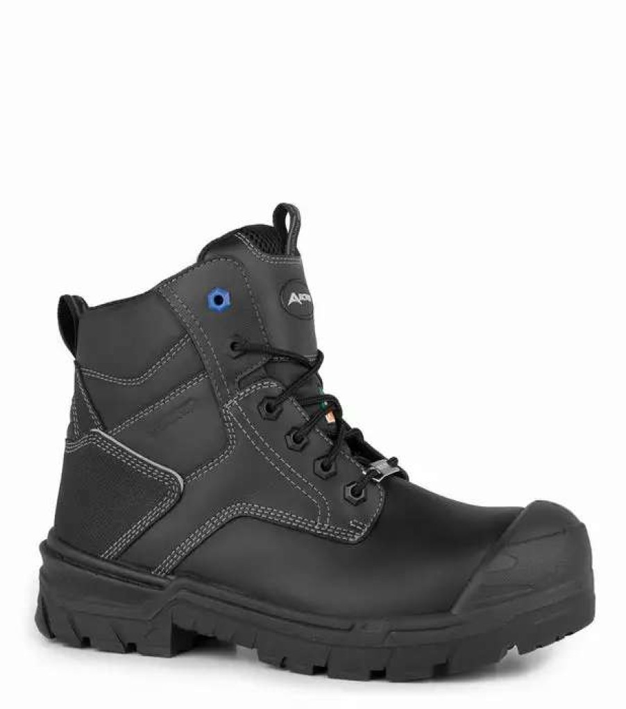 * Acton Men'S Safety Work Boots G3S 6 Premium Leather Waterproof With Composite Toe | Black | Sizes 7 15