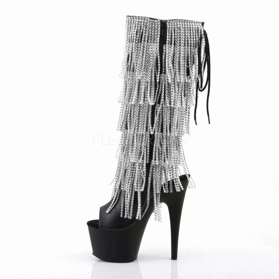 * Pleaser 7 Heel Faux Leather Knee High Boots*