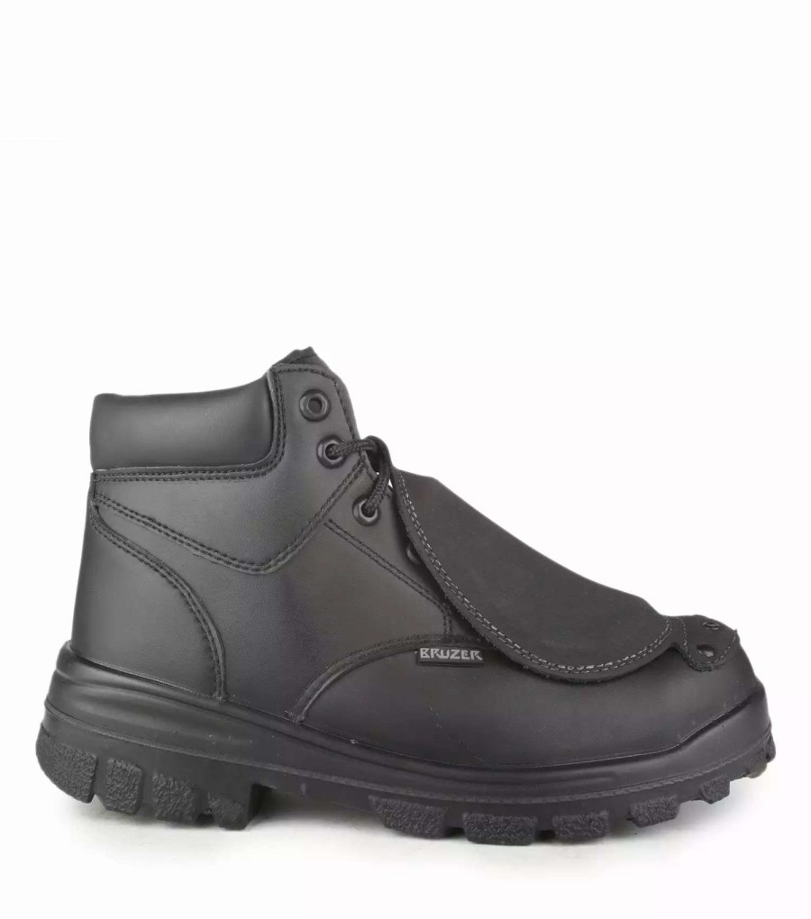 * Stc Men'S Safety Work Boots Press 6 Csa Leather Waterproof External Metguard Black | Size 7-14