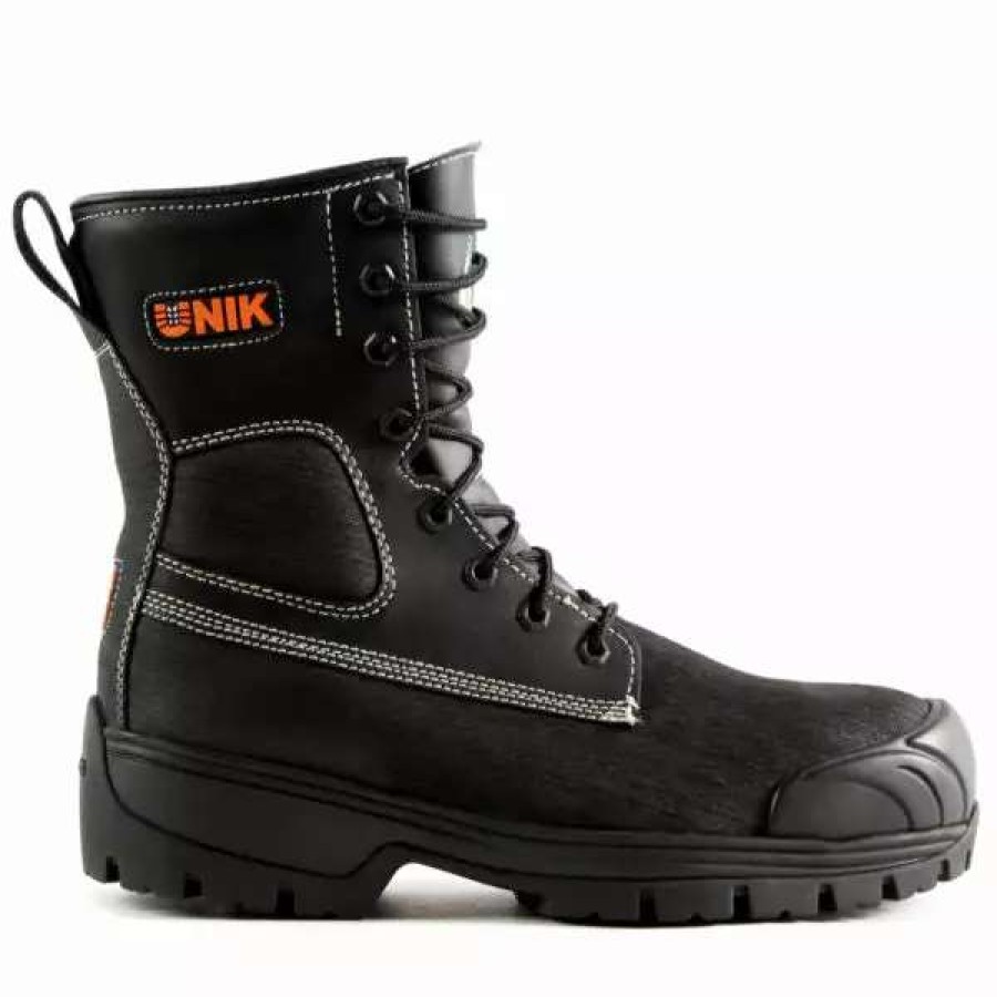 * Unik Men'S Safety Work Boots Welder 8 Nitirile And Leather Ankle Lock System With Composite Toe Cap And Sole | Sizes 4-16