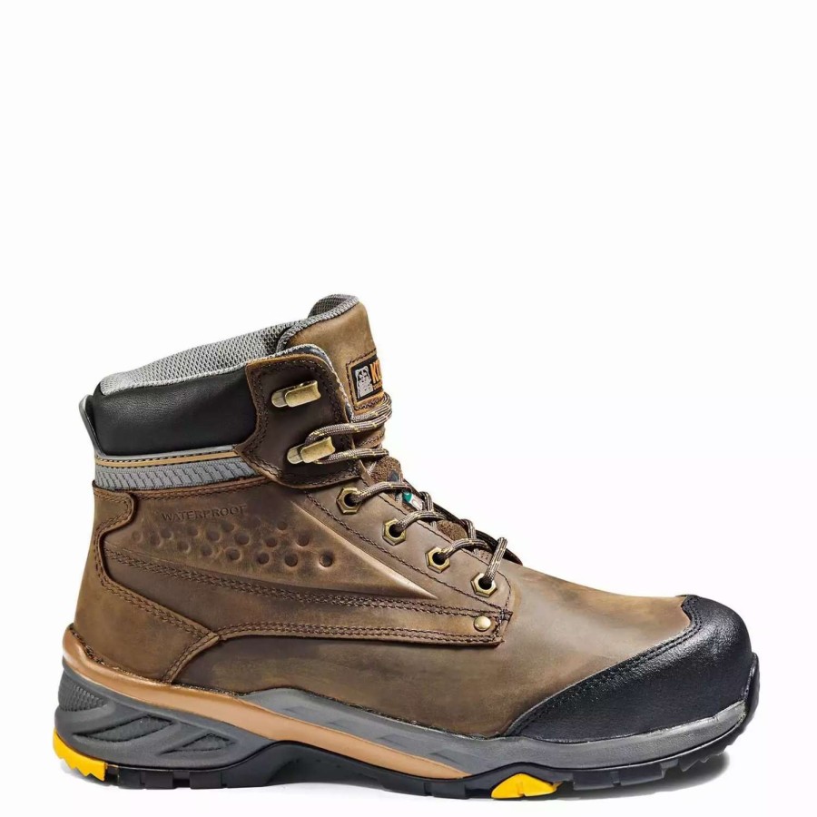 * Kodiak Men'S Safety Work Boots Crusade 6 Hiker Full Grain Leather Waterproof With Composite Toe And Plate | Sizes 7-14