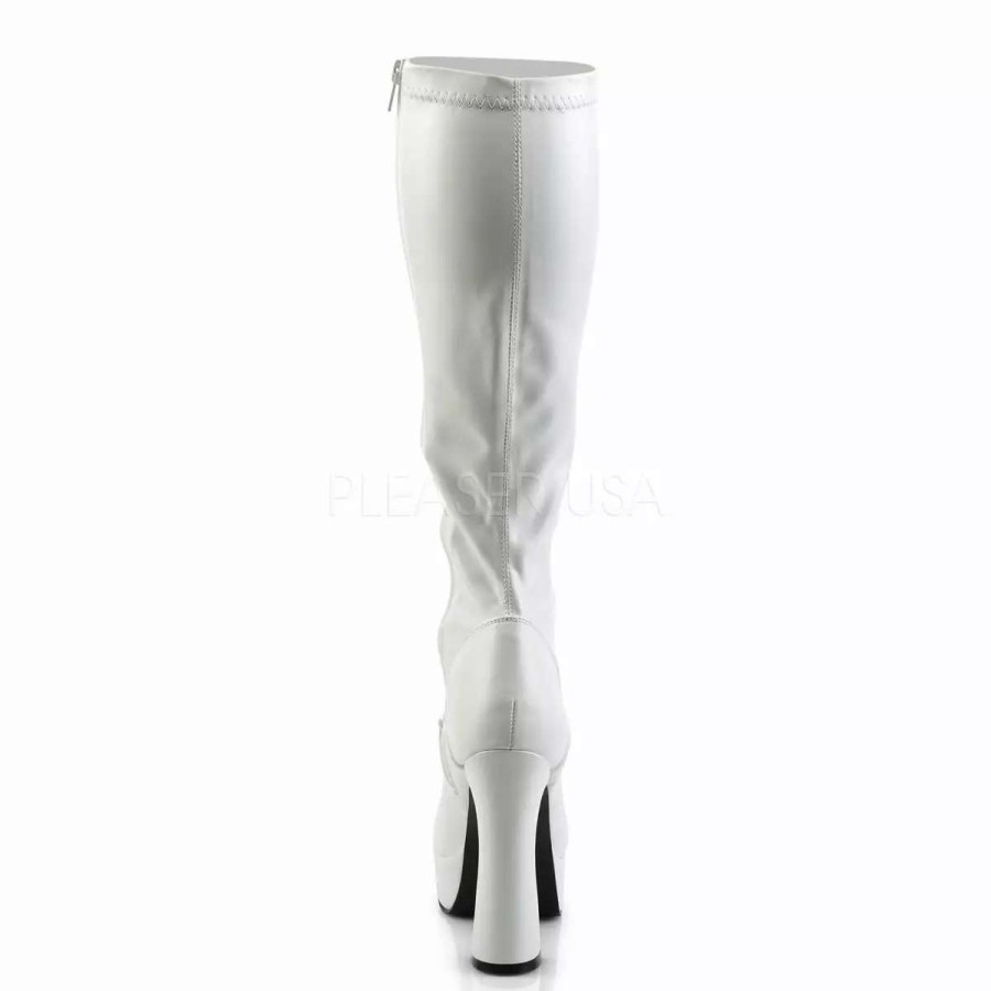 * Pleaser 5 Heel Faux Leather Knee High Boots*