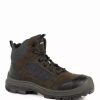 * Acton Men'S Work Boots Profast6 Suede/Waxed Cotton 6" Lightweight With Composite Toe With Puncture-Resistant Plate | Sizes 6-16