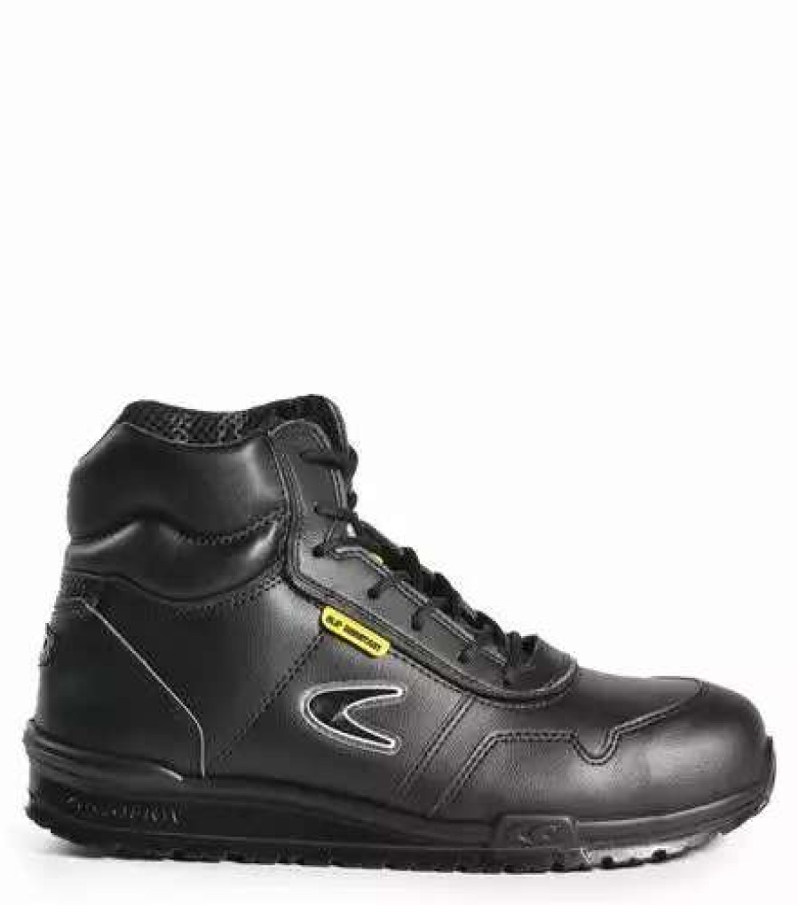 * Cofra Men'S Safety Work Boots Halifax Sd 6 Microfibre Water Repellent With Aluminum Toe Cap | Black | Sizes 7-14