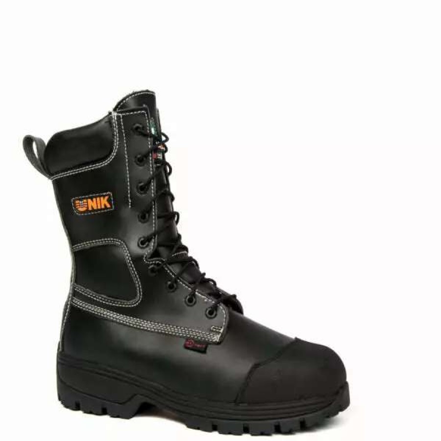 * Unik Men'S Safety Work Boots Terminator 10 Tecno Fiber Chemical Resistant Waterproof With Rubber Bumper Toe | Sizes 4-14