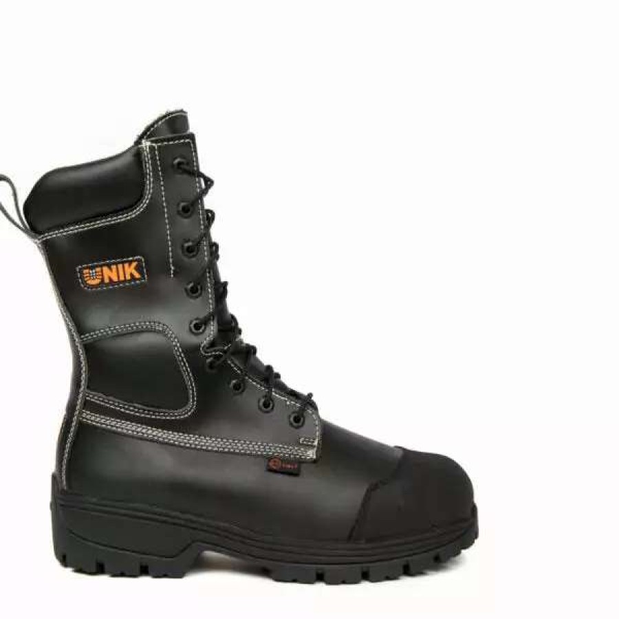 * Unik Men'S Safety Work Boots Terminator 10 Tecno Fiber Chemical Resistant Waterproof With Rubber Bumper Toe | Sizes 4-14