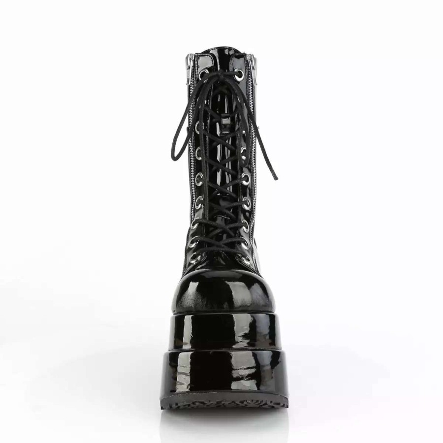 * Patent Leather 4.5 Platform Mid-Calf Boots*