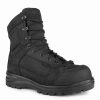 * Stc Men'S Safety Work Boots Malden Leather Tactical Waterproof With Metal Free Plate Black | Sizes 6-14