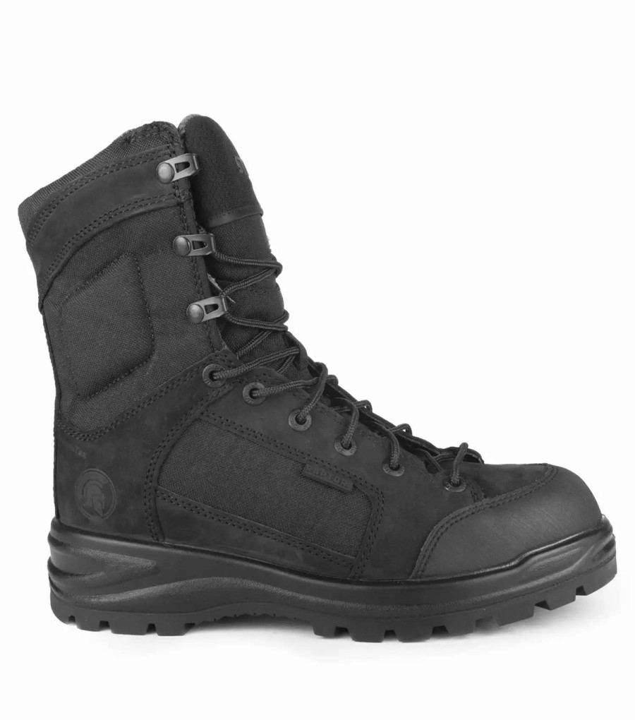 * Stc Men'S Safety Work Boots Malden Leather Tactical Waterproof With Metal Free Plate Black | Sizes 6-14