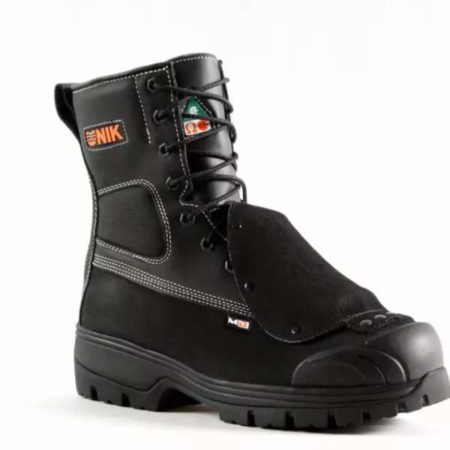 * Unik Men'S Safety Work Boots Welder 8 Nitirile And Leather Ankle Lock System With External Rigid Metguard | Sizes 4-16