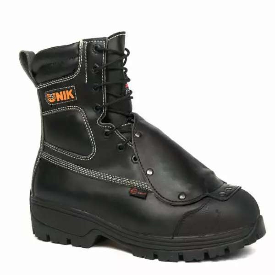 * Unik Men'S Safety Work Boots Terminator 8 Tecno Fiber Chemical Resistant Waterproof External Rigid Metguard | Sizes 4-14