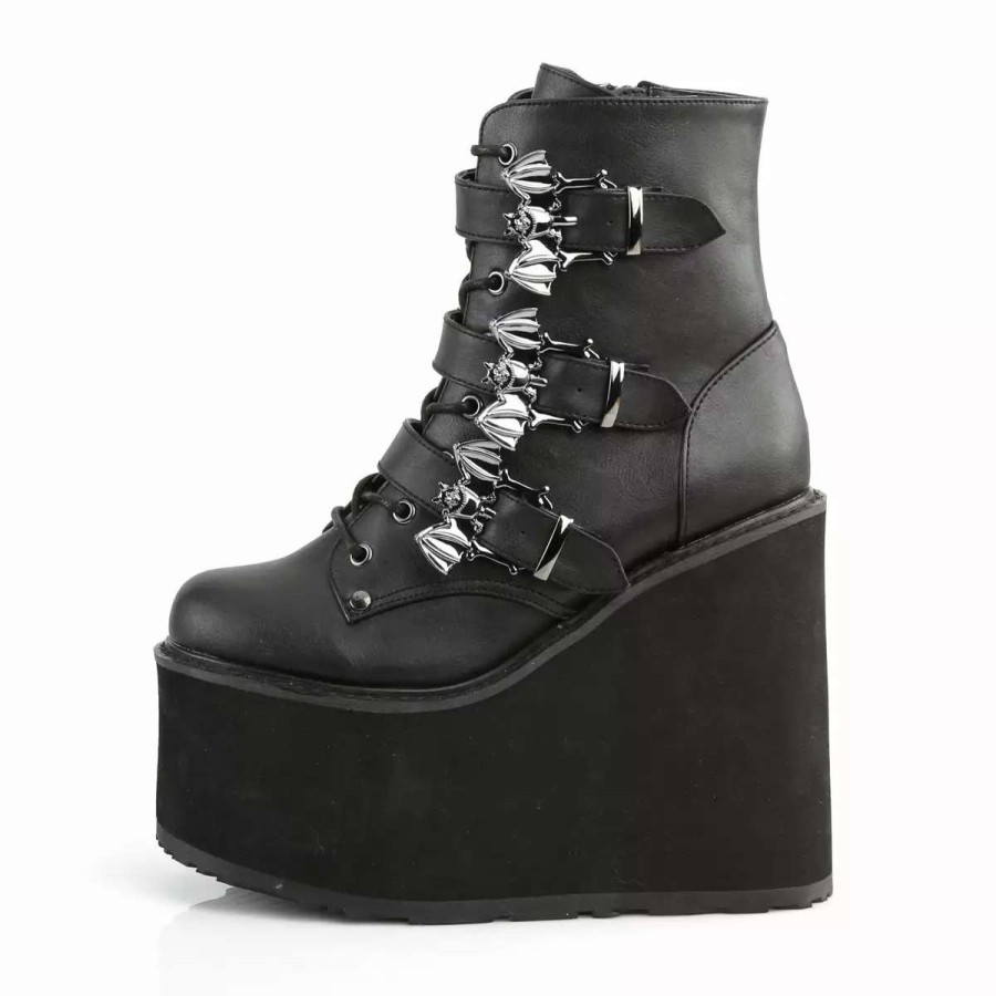 * Vegan Leather 5.5 Platform Ankle Boots*