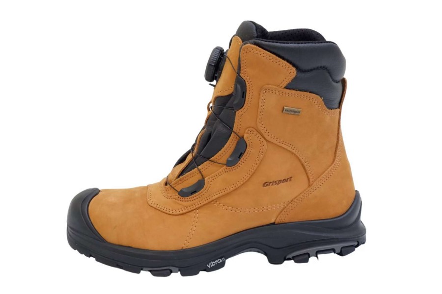 * Grisport Men'S Safety Work Boots Boa Desert 8 Waterproof With Vibram Sole And Perforated Steel Toe Cap Sizes 7-13