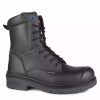 * Acton Men'S Safety Work Boots Progum 8 Leather Waterproof With Steel Toe | Black | Size 7 -17