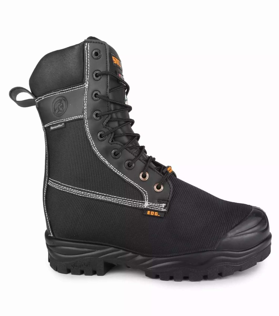 * Stc Men'S Safety Work Boots Larch 8 Ballistic Nylon Waterproof Internal Metguard With Vibram Fire & Ice Sole Black | Sizes 7-14