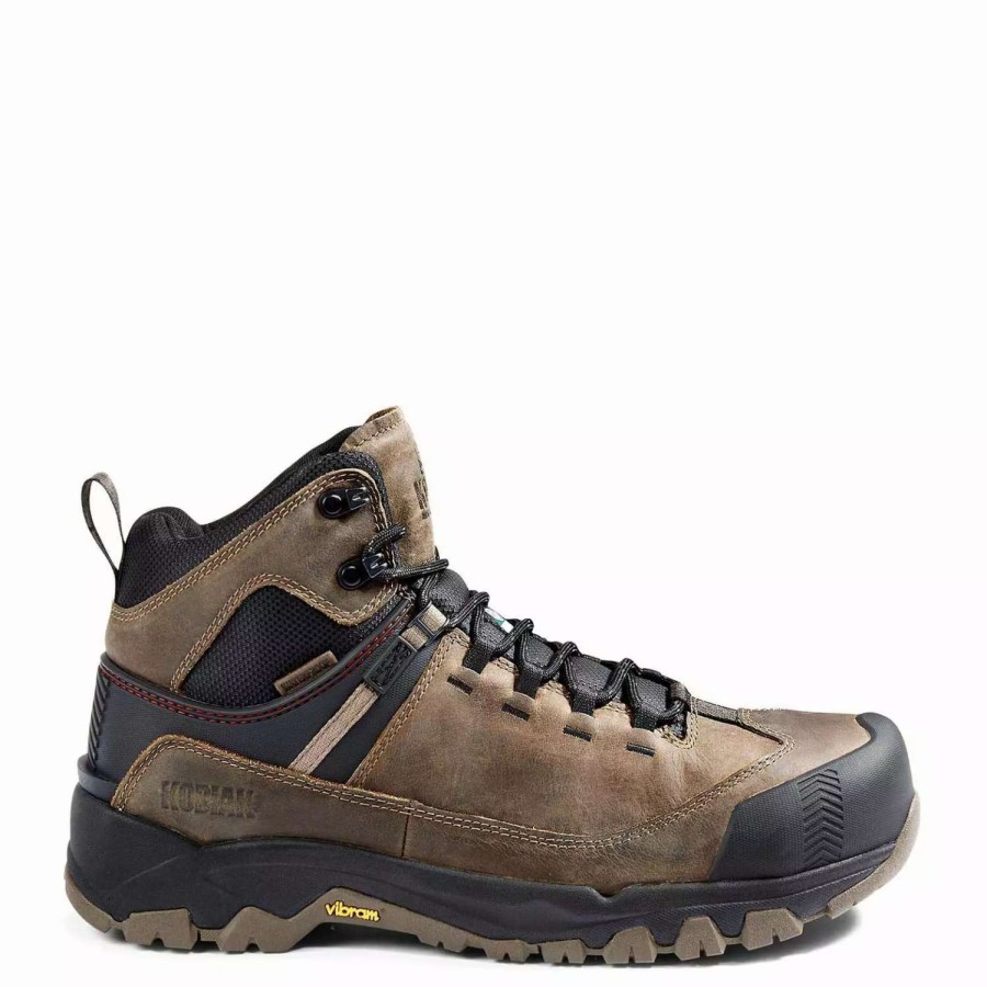 * Kodiak Men'S Safety Work Boots 6 Quest Bound Mid Waterproof Hiker With Vibram Tc4+ Outsole | Sizes 7-15