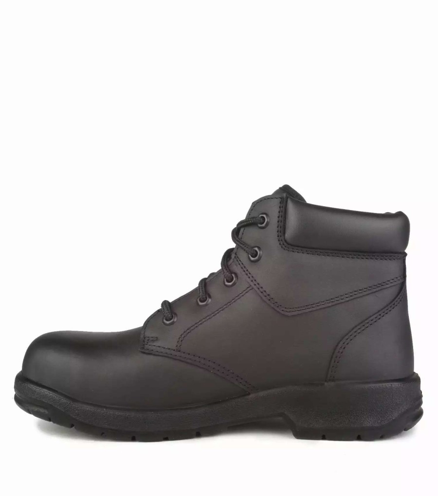 * Acton Men'S Safety Work Boots Profar 6 Black Leather Steel Toe Waterproof | Black | Size 6 13