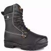 * Stc Men'S Safety Work Boots Kimberlite 9 Csa Leather Internal Metguard With Vibram Fire & Ice Sole Black | Sizes 6-14