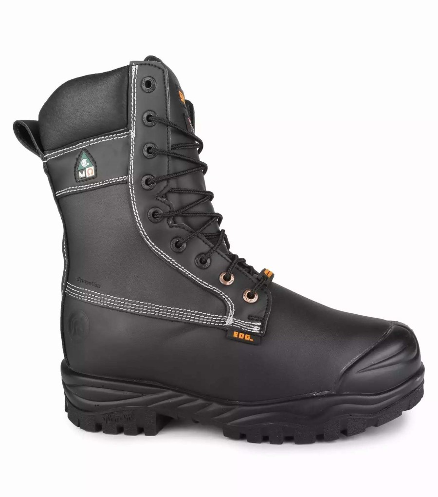 * Stc Men'S Safety Work Boots Kimberlite 9 Csa Leather Internal Metguard With Vibram Fire & Ice Sole Black | Sizes 6-14