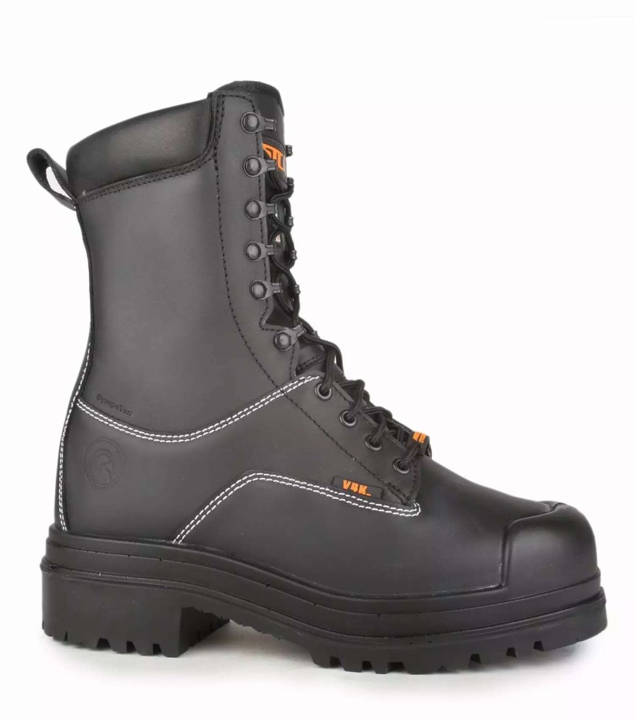 * Stc Men'S Safety Work Boots Hardrock 10 Leather Waterproof With Internal Metguard Black | Sizes 6-14