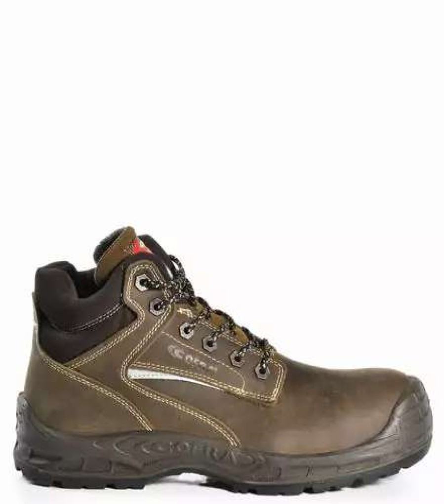 * Cofra Men'S Safety Work Boots Montpellier 6 Nubuck Leather Water Repellent With Composite Toe | Sizes 7-14