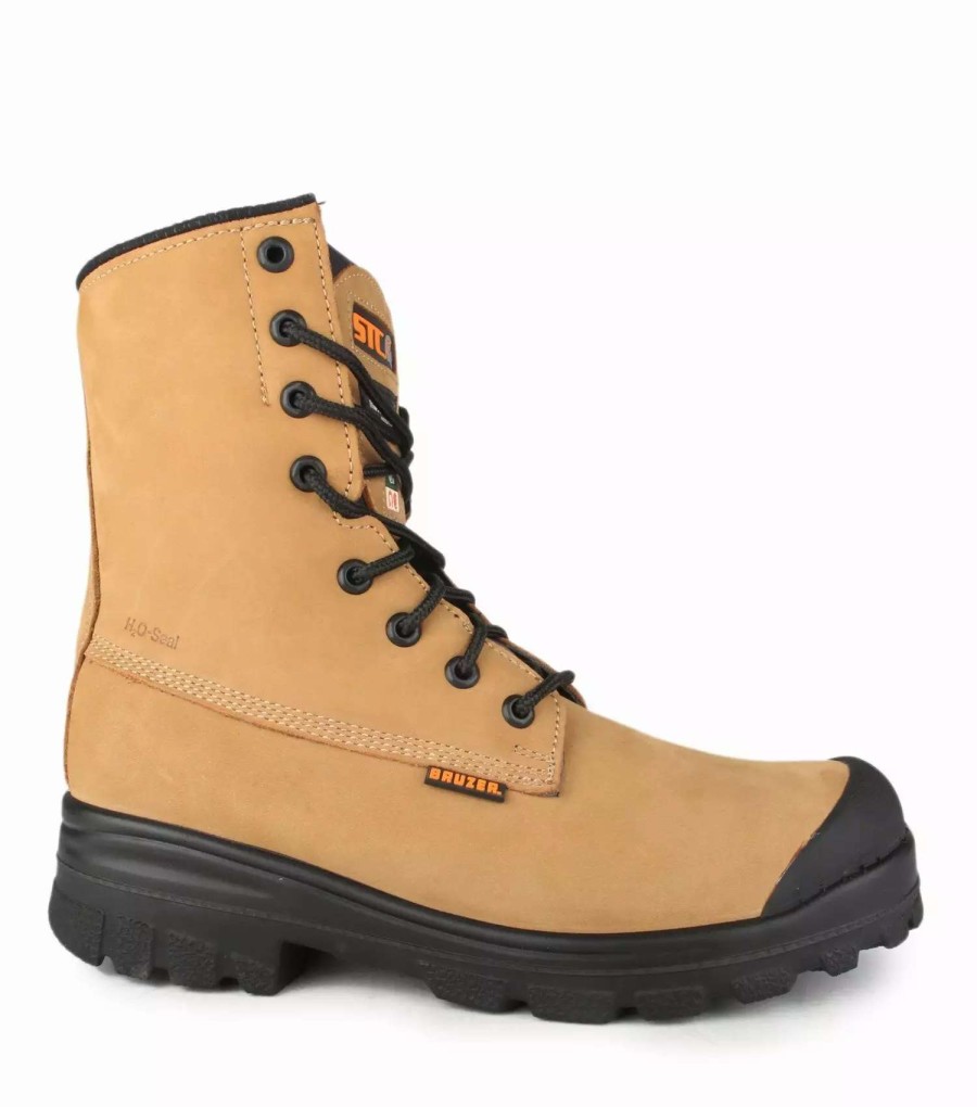 * Stc Men'S Safety Work Boots Acrobat 8 Leather Waterproof With Thinsulate Insulation Tan | Sizes 7-14