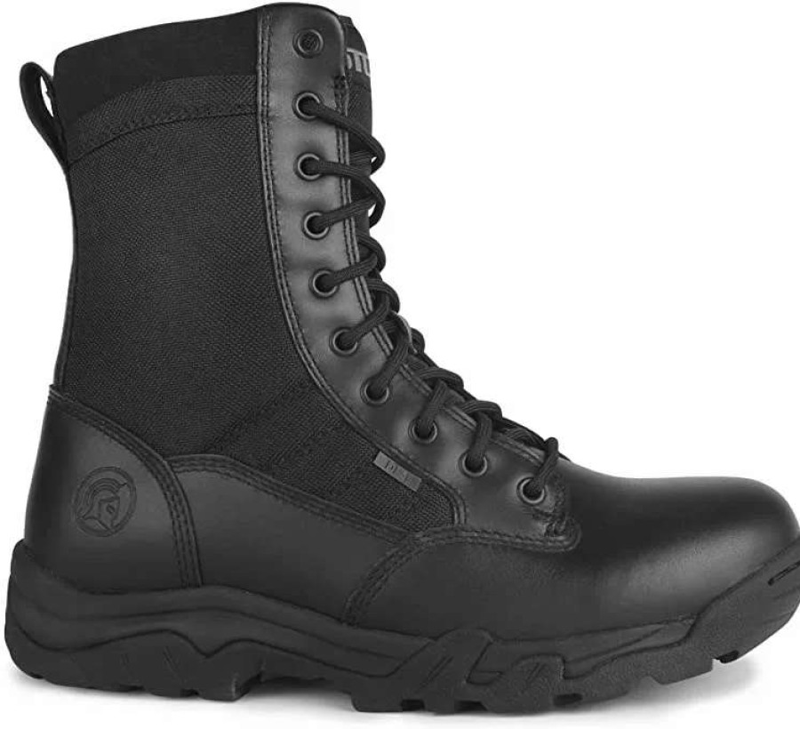 * Stc Men'S Safety Work Boots Tactical 10-4 Leather/1000D Nylon 8 Waterproof And Lightweight Black | Sizes 4 15