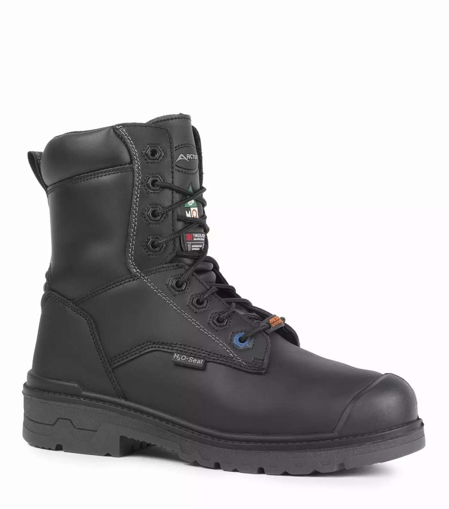 * Acton Men'S Safety Work Boots Progum-I-Met 8 Leather Waterproof With Internal Metguard Waterproof With Steel Toe | Black | Size 7-17