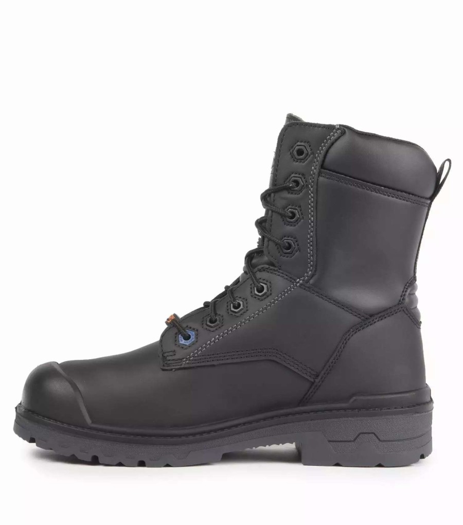 * Acton Men'S Safety Work Boots Progum-I-Met 8 Leather Waterproof With Internal Metguard Waterproof With Steel Toe | Black | Size 7-17