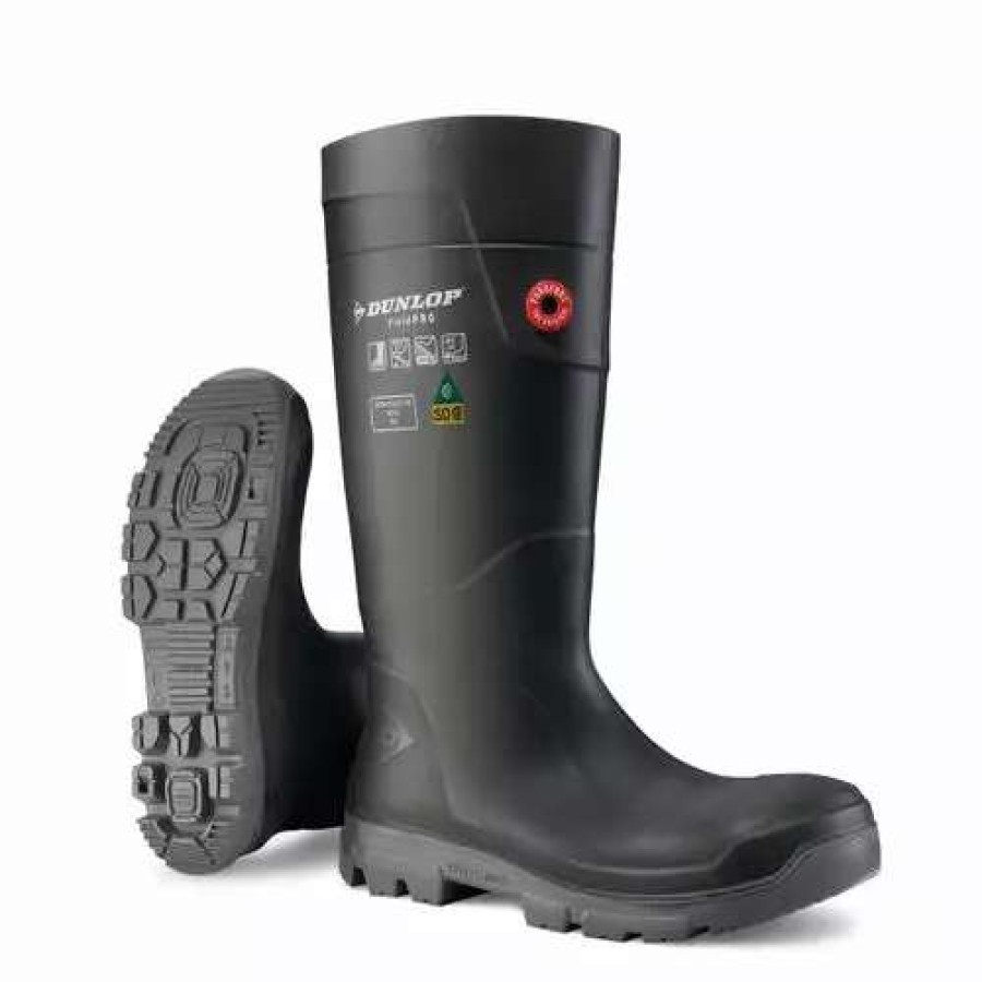 * Dunlop Men'S Safety Work Boots Fieldpro Steel Toe Thermal Lined -40 C (-40 F) Rated | Sizes 3-14