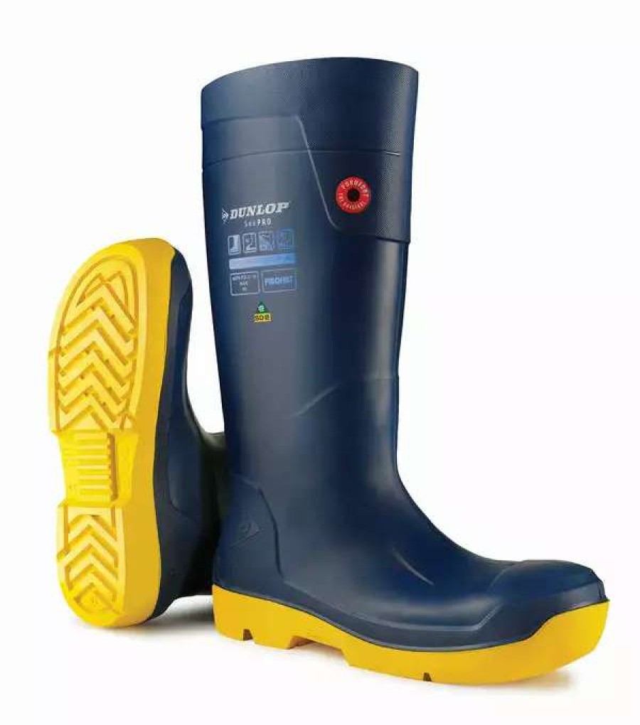 * Dunlop Men'S Fishing Csa Work Boots Seapro Full Safety Steel Toe | Sizes 5-14