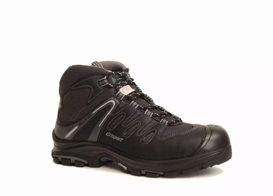 * Grisport Men'S Safety Work Boots Fairweather 6 Vibram Sole With Perforated Steel Toe Cap Sizes 7-13